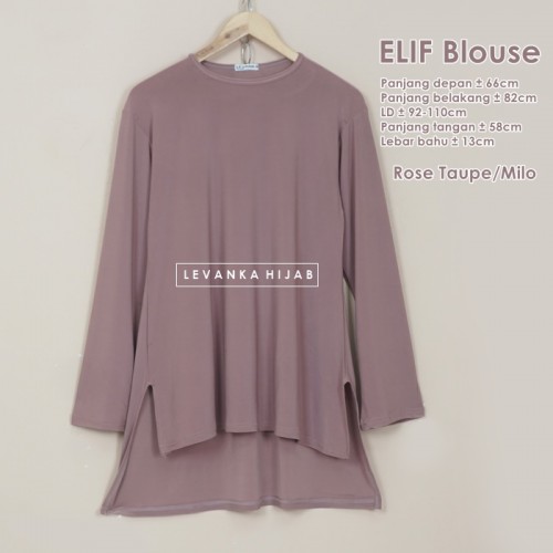 Elif-010 Baju Atasan Polos Jersey Korea
